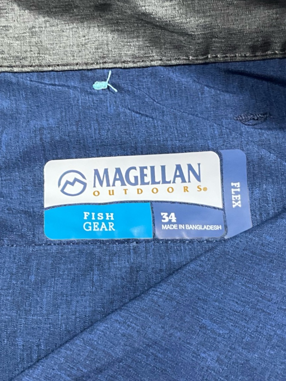 Magellan Outdoors Flex Fish Gear Shorts Men’s 34 Blue Fishing Outdoor - Picture 3 of 11